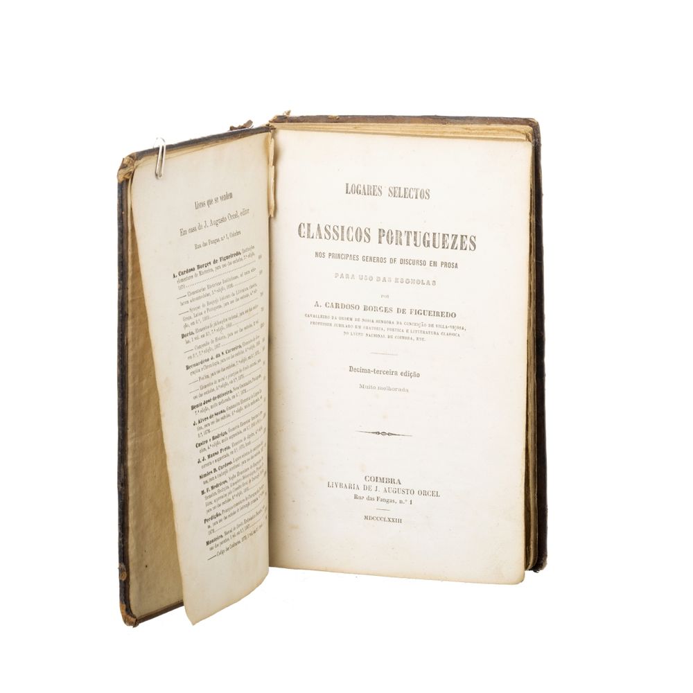 Figueiredo; António Cardoso Borges de - Lugares selectos dos