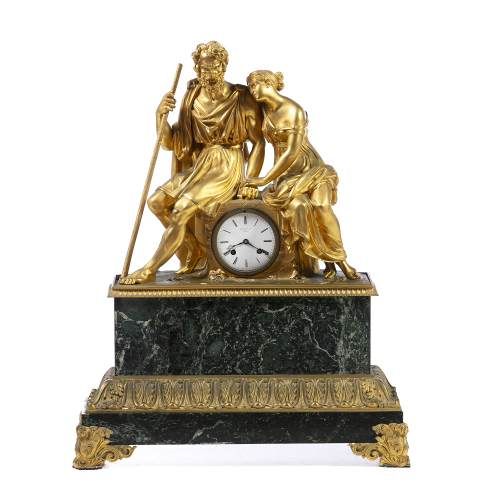 Relógio de mesa 'cena galante' - Século XIX