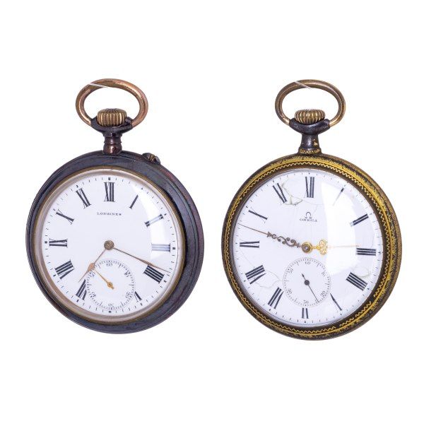 Dois relógios de bolso - Longines e Omega