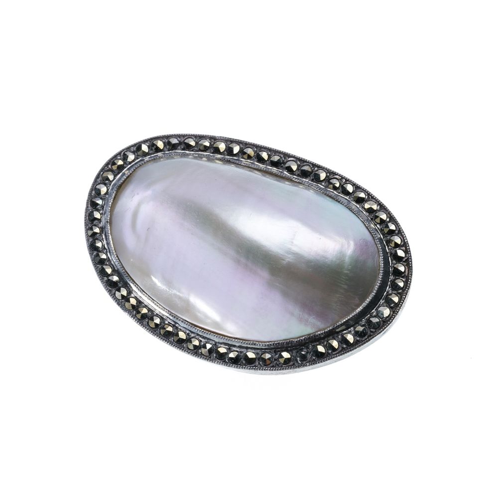 Alfinete Art Deco em prata