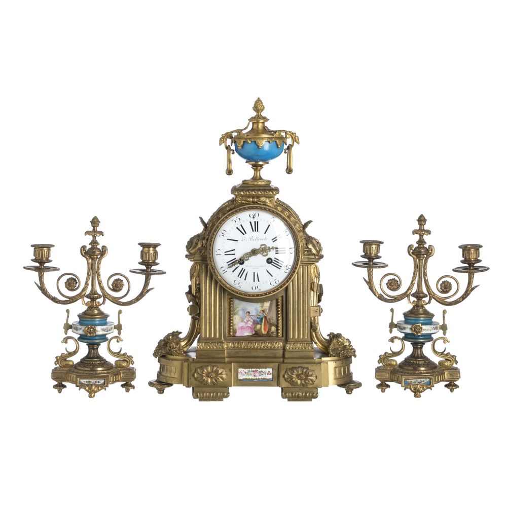 Garniture francesa estilo Luís XVI - Século XIX