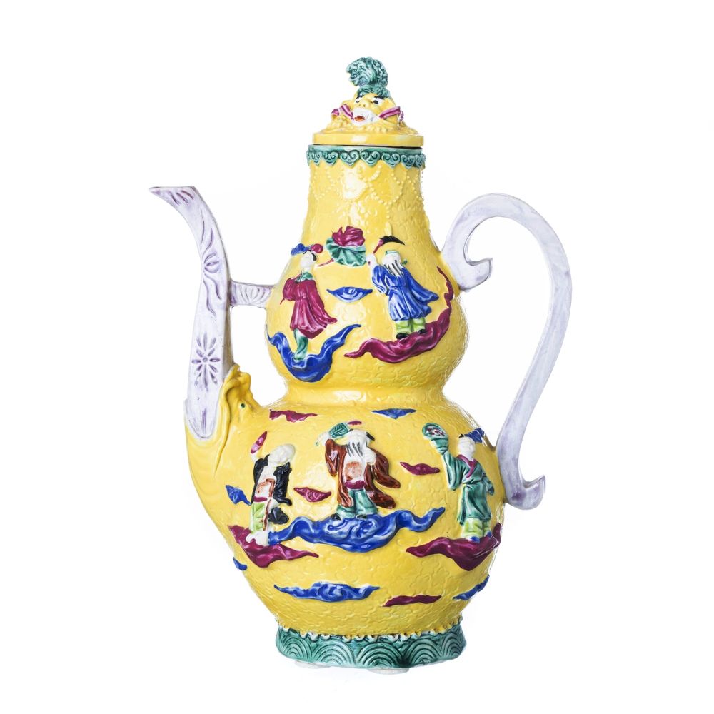 Porcelana oriental - Cafeteira com tampa