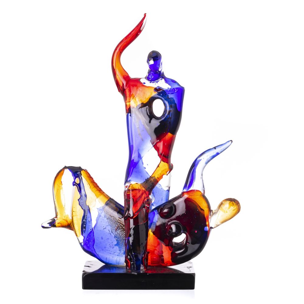 Cristal e vidro - Mario Badioli - Amanti a Cavallo Omaggio a Picasso (