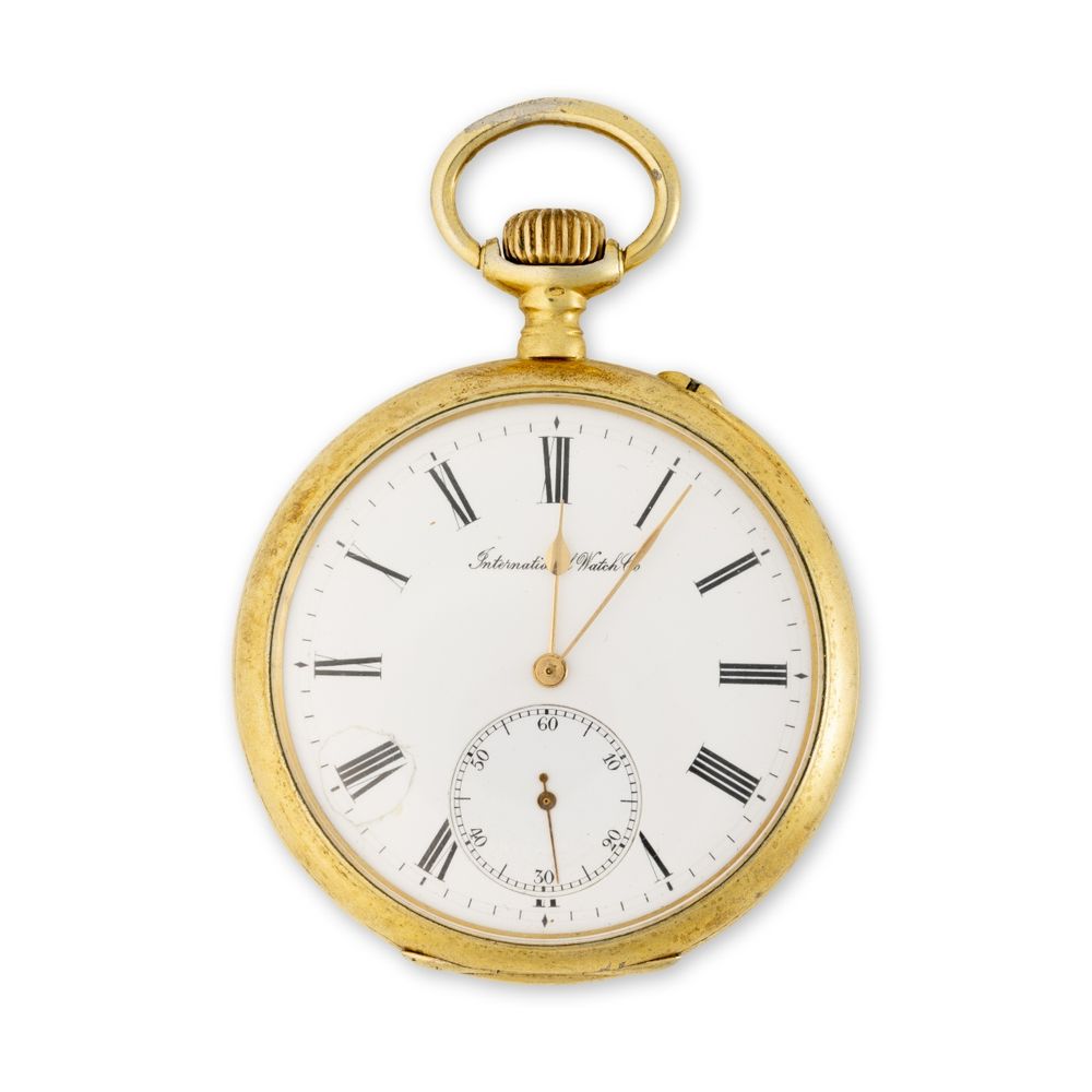 Relógio de bolso em prata; International Watch Co (IWC)