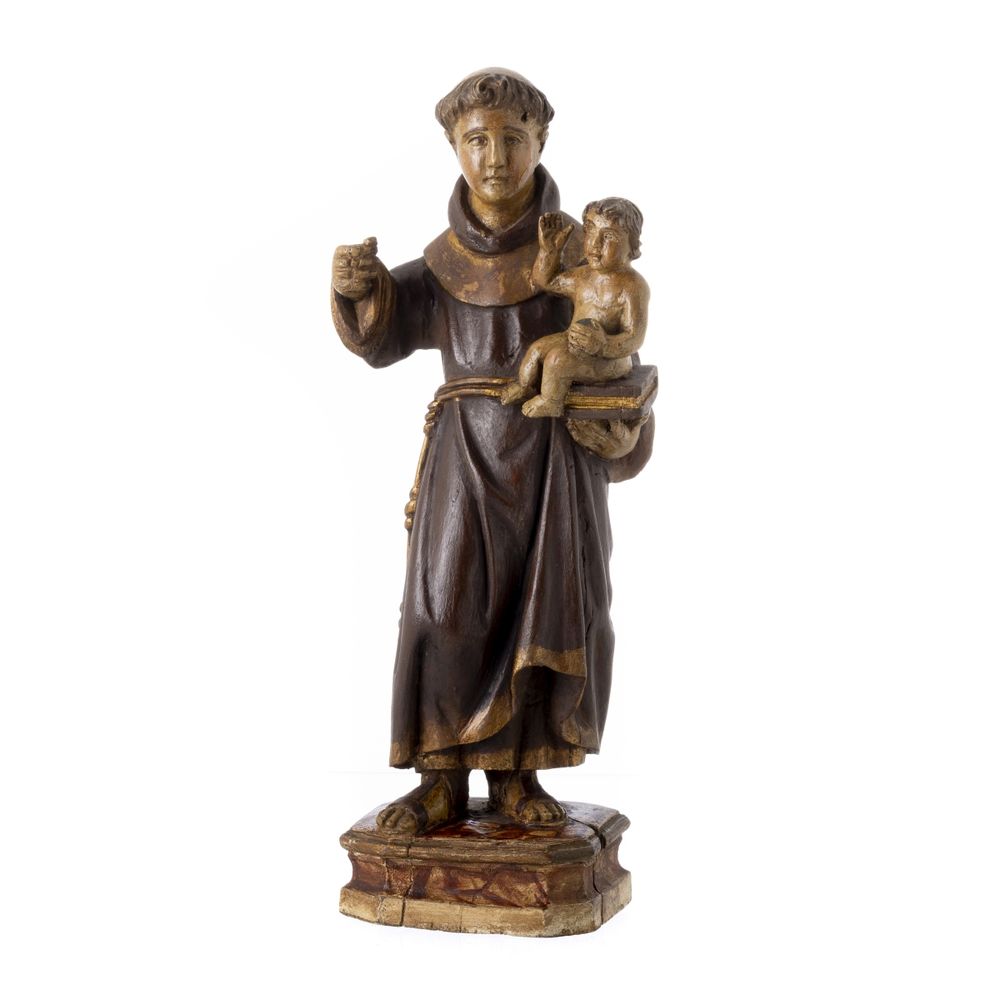 Santo António com o menino Jesus - Século XIX