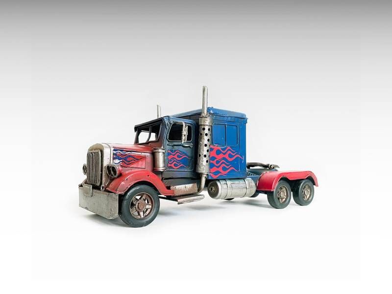 Modelo de metal - Semi-caminhão americano (modelo de escala)