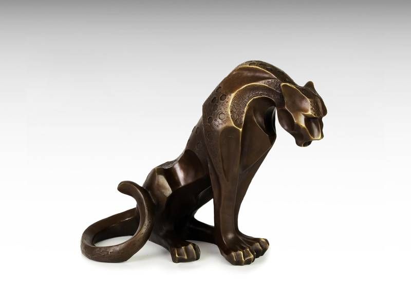 Escultura de bronze - Pantera / Jaguar / Puma