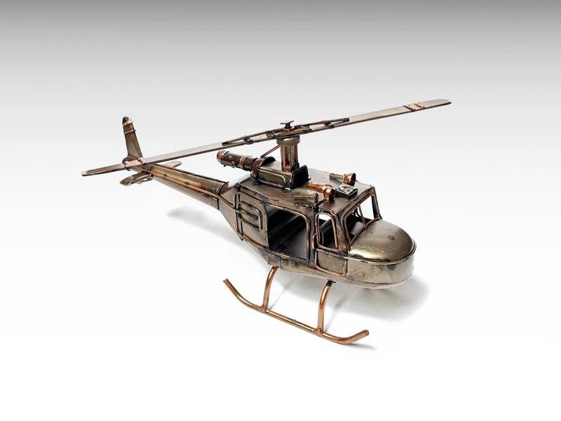Modelo de metal - Helicóptero vintage (modelo de escala) 2