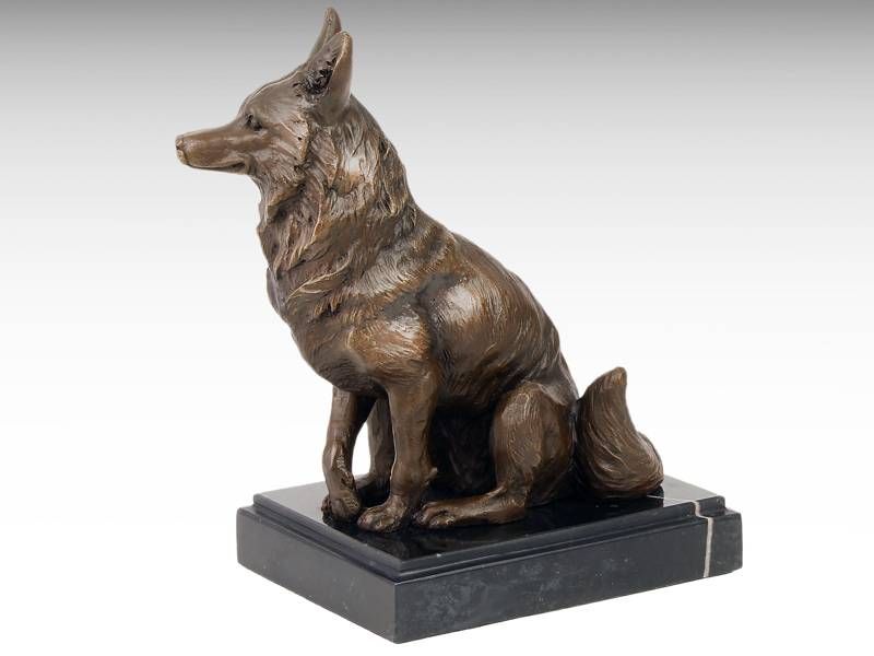 Escultura de bronze - Raposa