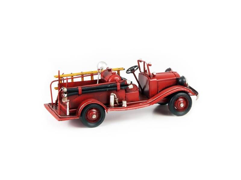 Modelo de metal - Carro de bombeiros vintage 2