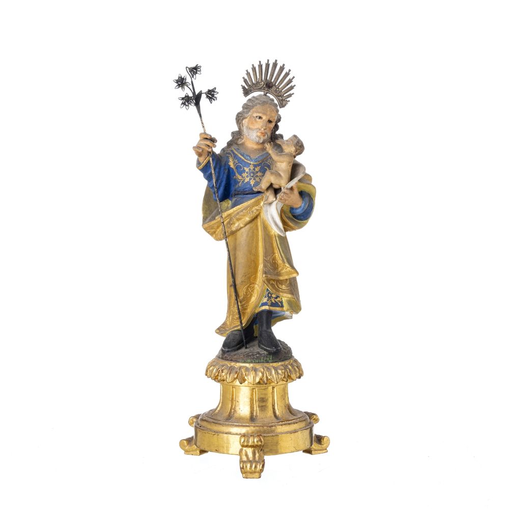 São José das botas com o menino Jesus - Século XVIII