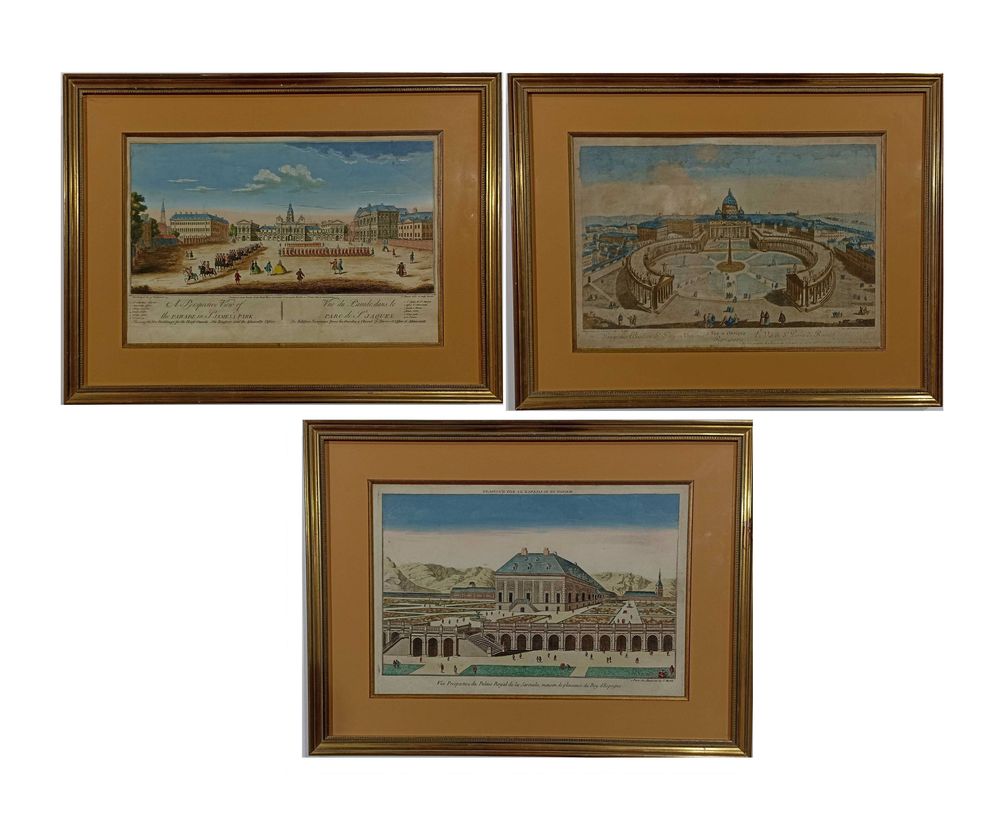 Lote de três gravuras francesas - Século XIX