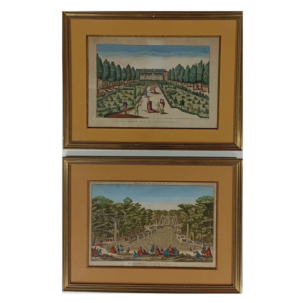 Lote de duas gravuras francesas - Século XIX 1