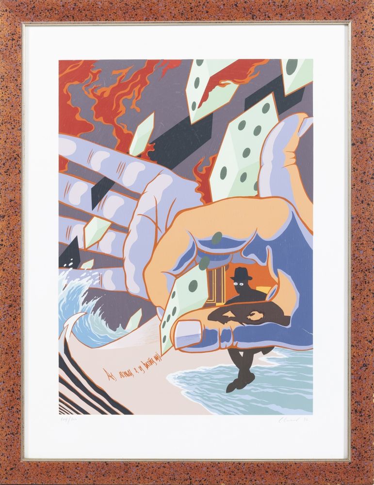 Serigrafia - Carlos Calvet - As armas e os barões assinalados - 1992 a