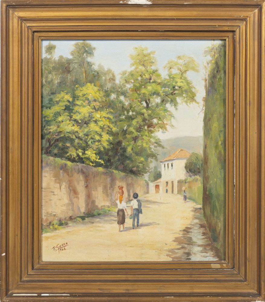 Paulo Gama - Paisagem - 1962 assinada