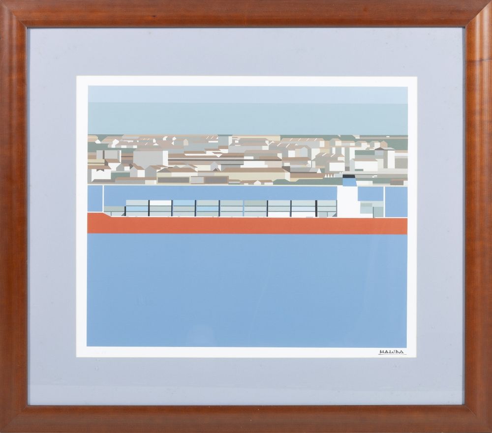 Serigrafia - Maluda - Tejo VIII - assinada