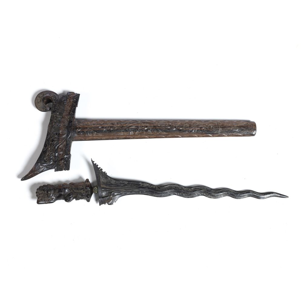 Militar - Adaga Kris - Século XIX - 57cm