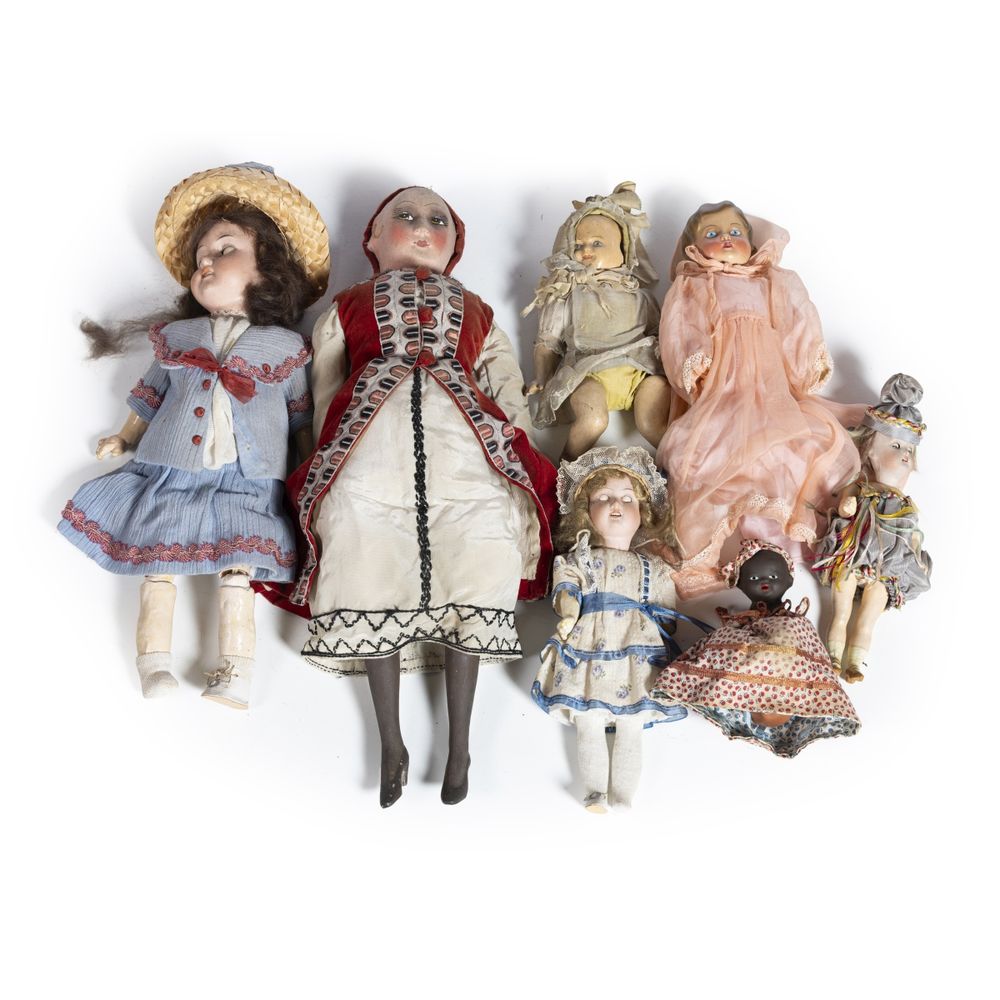 Brinquedos - 6 Bonecas - Século XIX - Armand Marseille