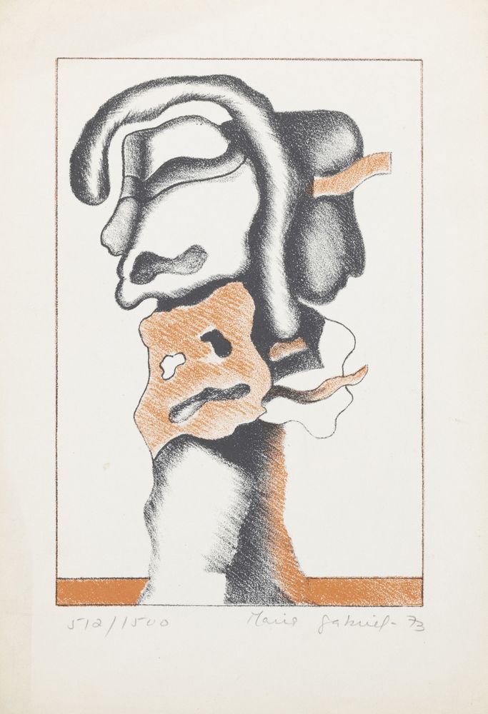 Serigrafia - Maria Gabriel - 1973 (assinada)