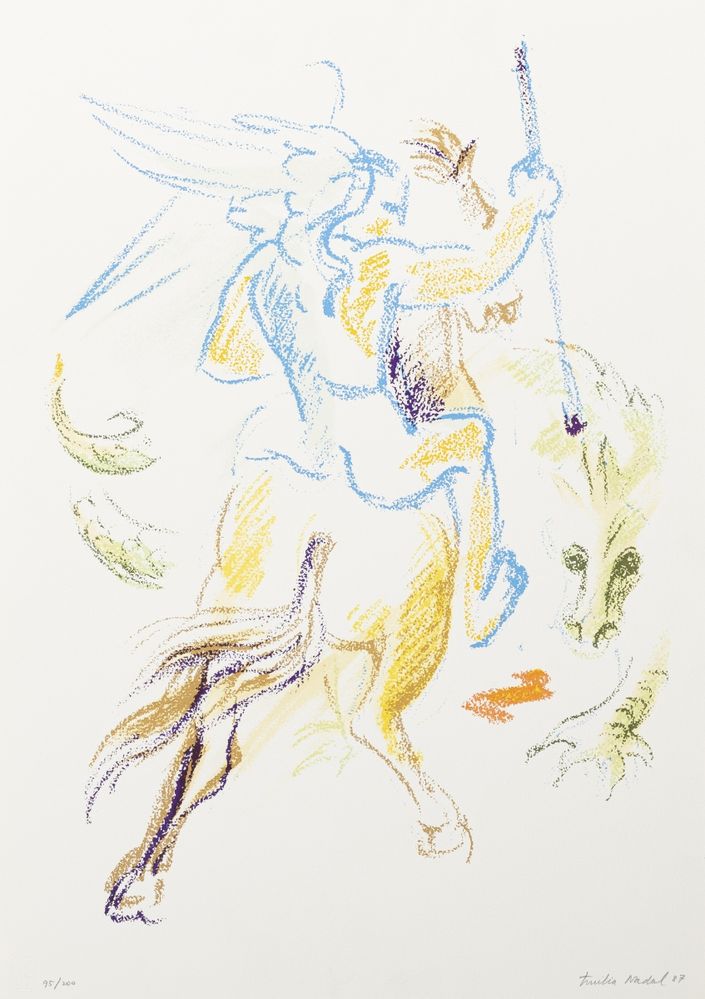 Serigrafia - Emília Nadal - 1987 (assinada)