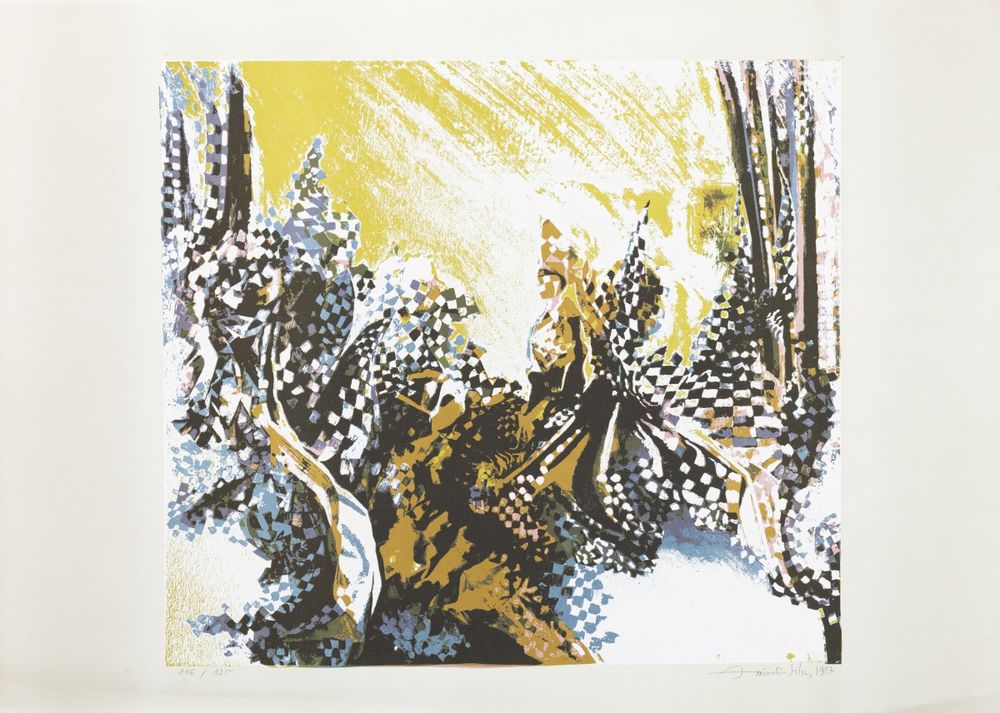 Serigrafia - Amândio Silva - 1987 (assinada)