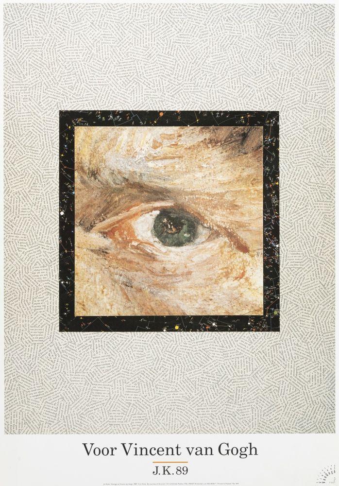 Poster Jiri Kolár Homenagem V.Van Gogh 1990