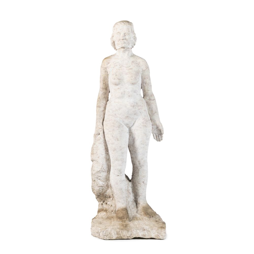 Figura feminina em mármore - 140 cm - Século XIX