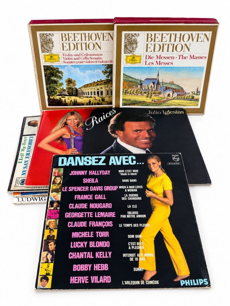 Lote diverso de discos em vinil