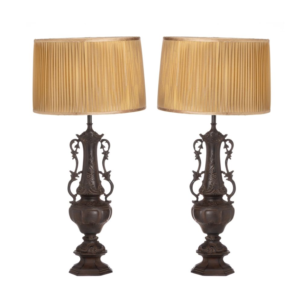 Iluminação - Par de candeeiros de mesa - 62 cm
