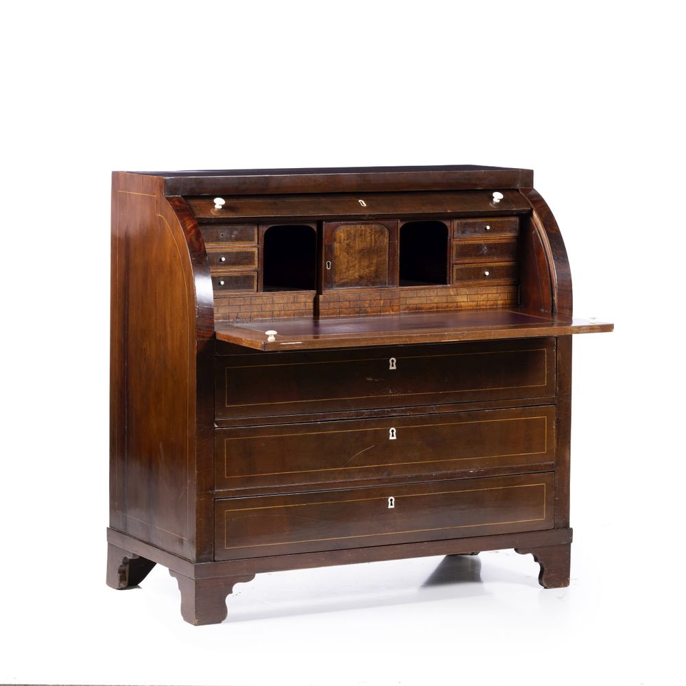 Móveis - Secretária de cilindro - Biedermeier