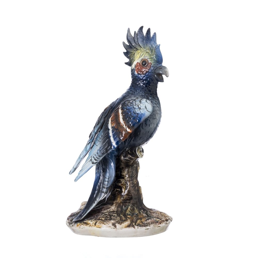 Porcelana europeia - Papagaio Capodimonte