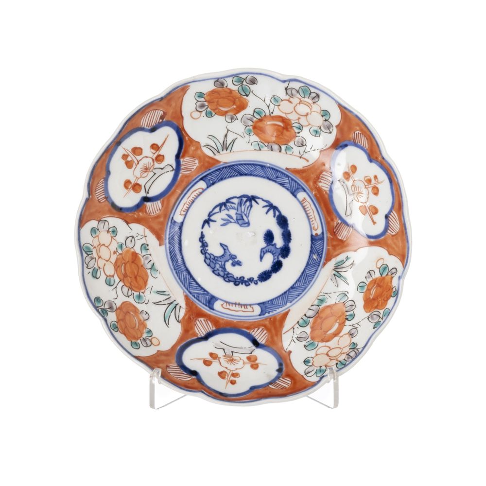 Porcelana oriental - Prato Imari - Meiji
