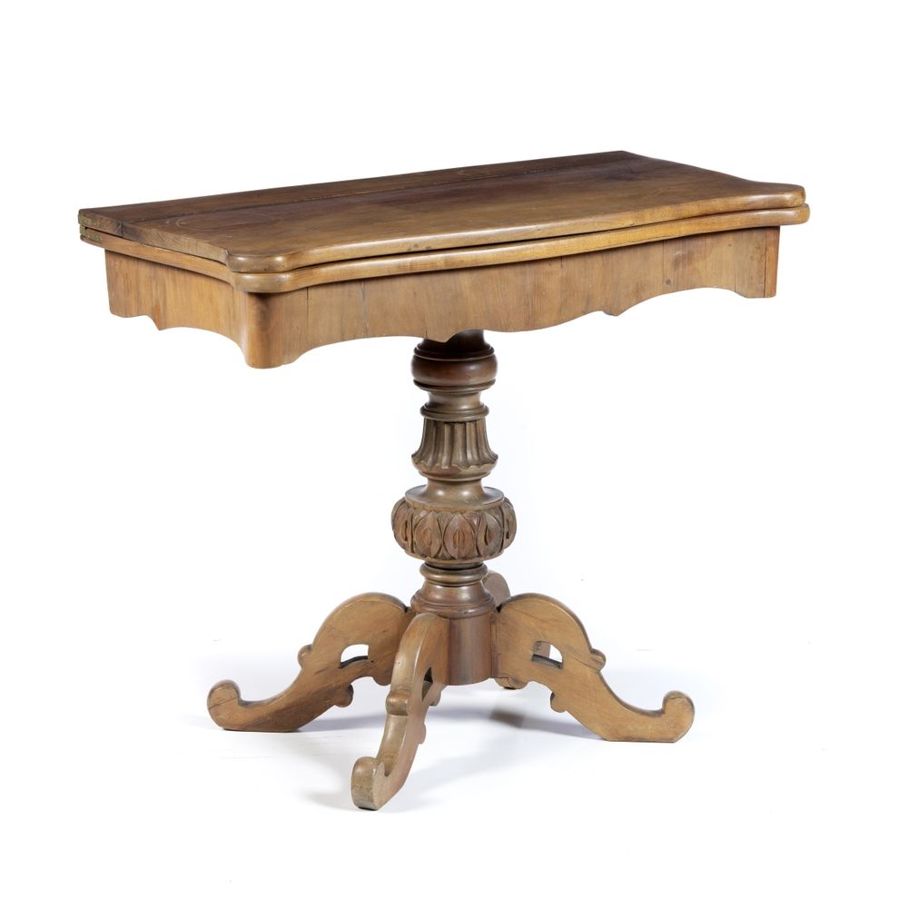 Móveis - Mesa de jogo em pau-óleo - Século XIX