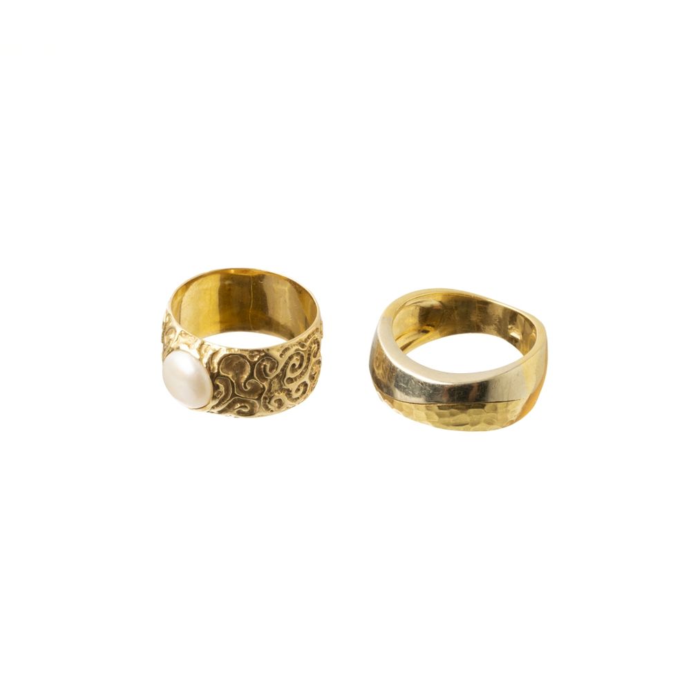 Dois anéis em ouro 19.2K